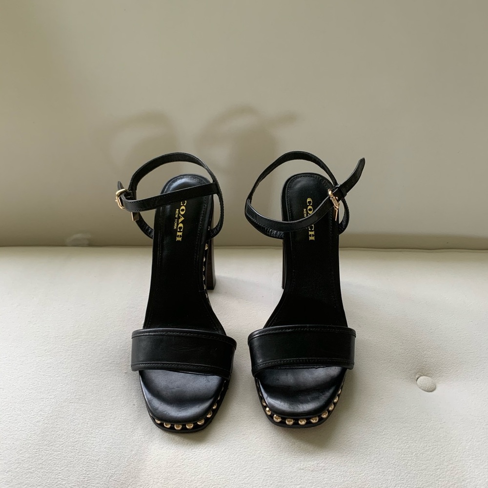 Coach Black Farrah Heels